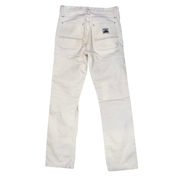 Left Field NYC Jeans Natural Cone White Oak Work Uniform Denim USA Sz. 30x28 - Picture 7 of 13